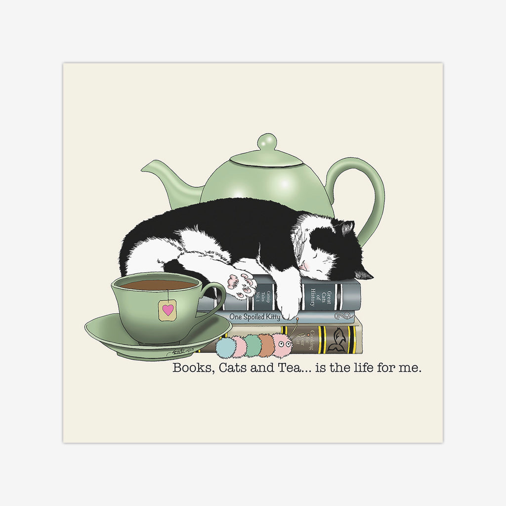 Books Cats And Tea Wargaming Mat