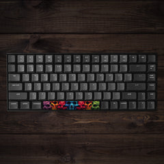 Rainbow Skulls Spacebar Keycap