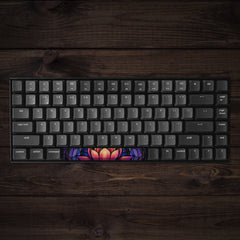 Stained Glass Lotus Spacebar Keycap