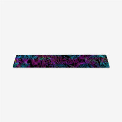 Neon Topographical Map Spacebar Keycap