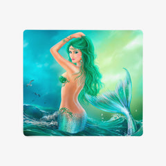 Mermaid in the Waves Mousepad