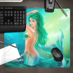 Mermaid in the Waves Mousepad