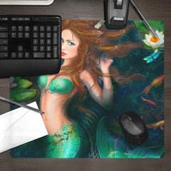 Red-Haired Mermaid Mousepad