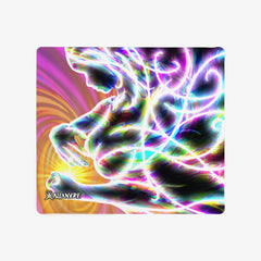 Aurora Borealis Woman Mousepad