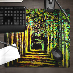 Yellow Maze Mousepad