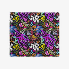 Abstract Magenta Floral Pattern Mousepad