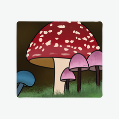Amanita and Pink Mushrooms Mousepad