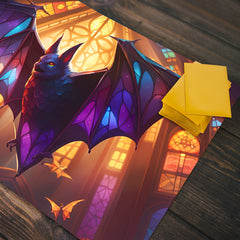 Stained Glass Bat Playmat