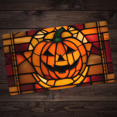 Stained Glass Pumpkin Playmat