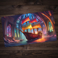 Stained Glass Ship Playmat