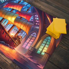Stained Glass Ship Playmat