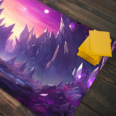 Purple Mana Crystals Playmat