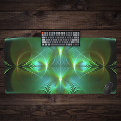 Aqua Cross And Circles Extended Mousepad