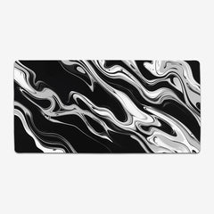 Black and White Flow Extended Mousepad