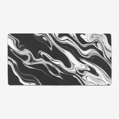 Black and White Flow Extended Mousepad