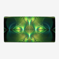 Aqua Cross And Circles Extended Mousepad