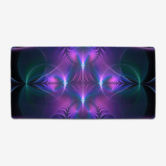 Aqua Cross And Circles Extended Mousepad