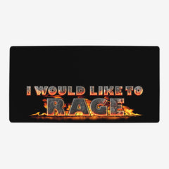 I Would Like to Rage Playmat