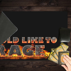 I Would Like to Rage Playmat