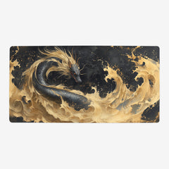 Golden Wave Dragon Playmat
