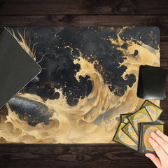 Golden Wave Dragon Playmat