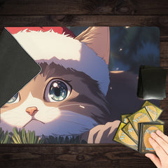 Christmas Kitten Playmat