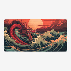 Red Wave Playmat