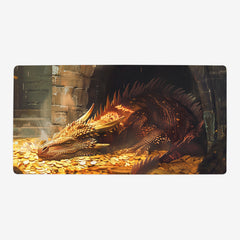 Sleeping Golden Dragon Playmat
