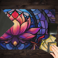 Stained Glass Lotus Playmat
