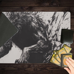 Wolf King Sunset Playmat