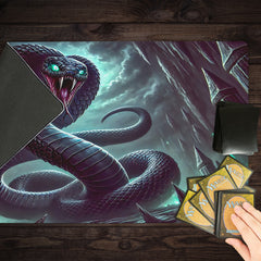 Evil Black Snake Playmat