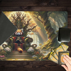 Red Panda Throne Playmat