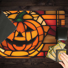 Stained Glass Pumpkin Playmat