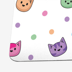 Rainbow Cat Heads Playmat
