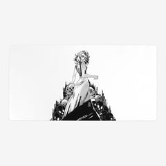 Black and White Zombie Girl Playmat