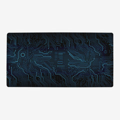 Blue Circuit Board Playmat