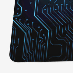 Blue Circuit Board Playmat