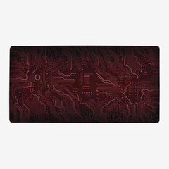 Red Circuit Board Playmat