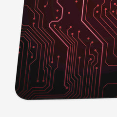 Red Circuit Board Playmat