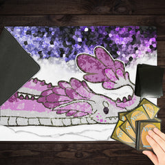 Cute Stained Glass Dragon Playmat