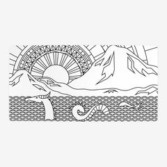 Sunset On The Pacific Playmat