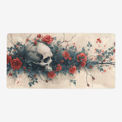 Skull and Red Roses Playmat