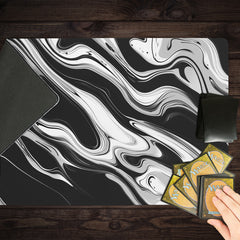 Black and White Flow Playmat