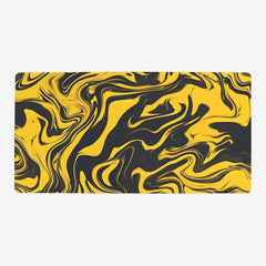 Golden Liquid Swirl Playmat