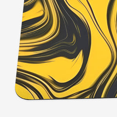 Golden Liquid Swirl Playmat