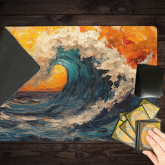 Wavy Sunset Playmat