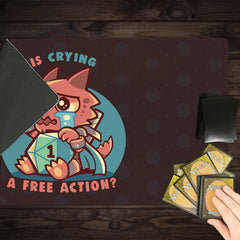 Crying Is A Free Action Playmat