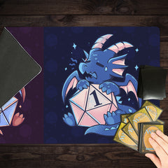 Red And Blue Dragons Playmat