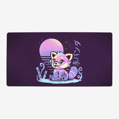 Retrowave Pastel Red Panda Playmat