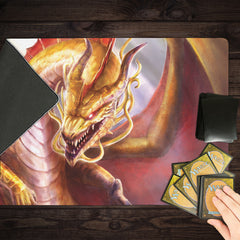 Adult Gold Dragon Playmat